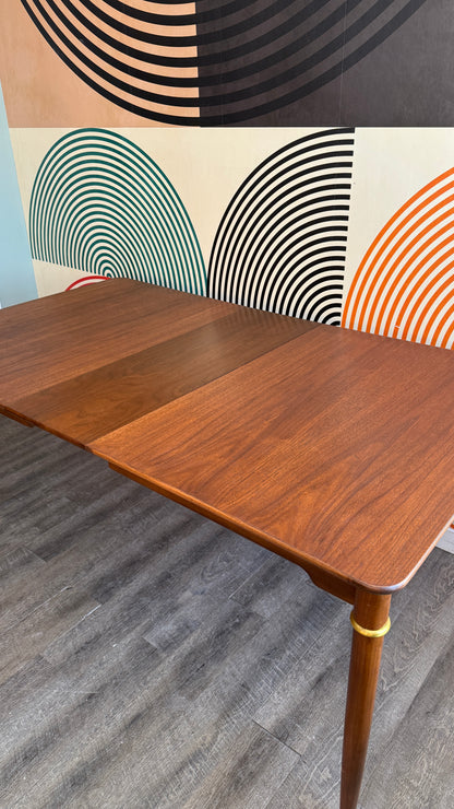 Extendable Vintage Walnut Dining Table