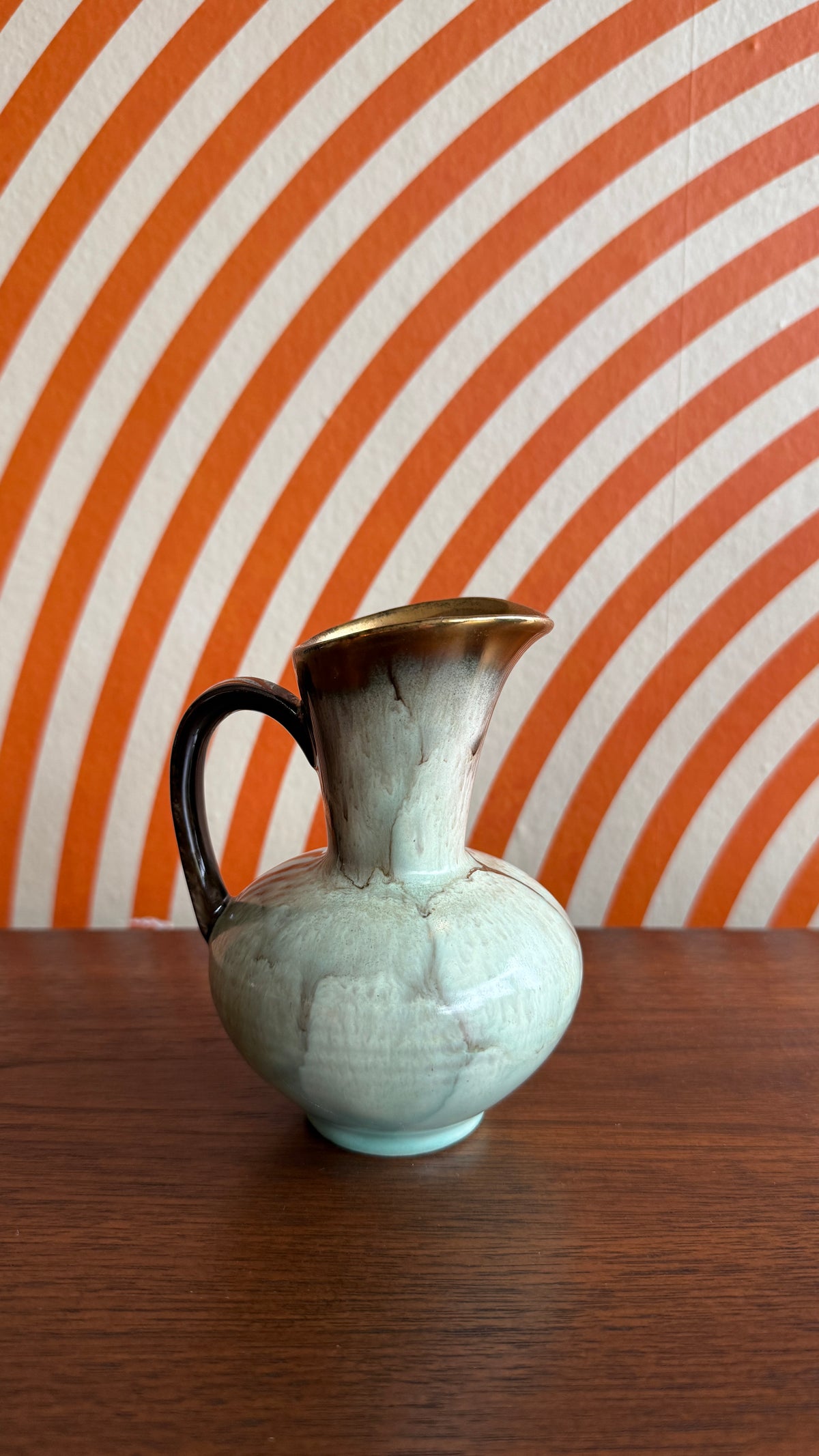 Vintage West German Pottery Pitcher