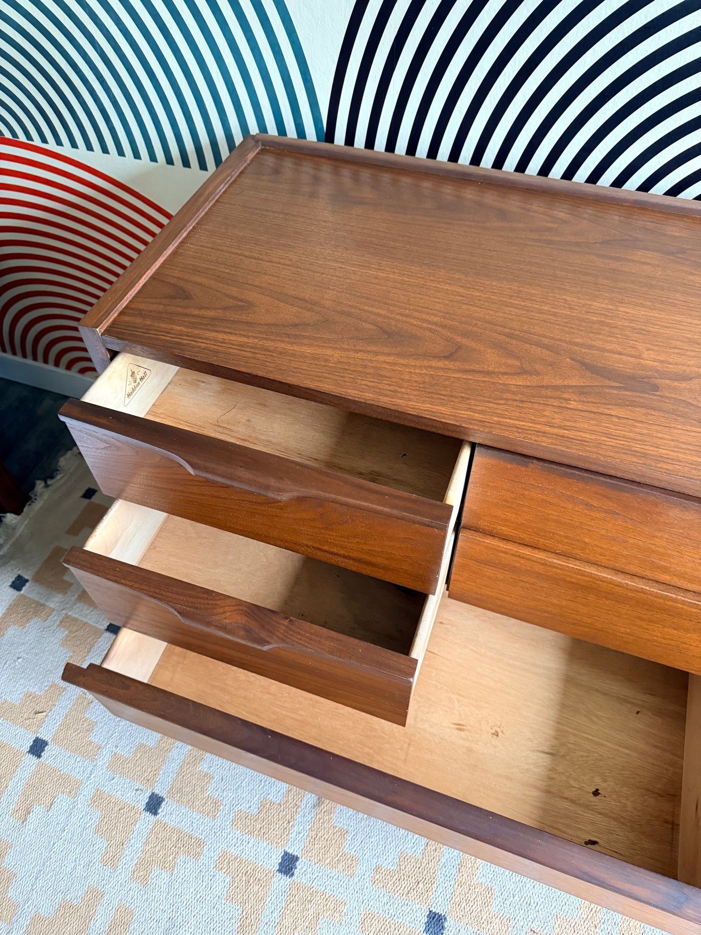 Vintage Walnut Haddon Hall Dresser