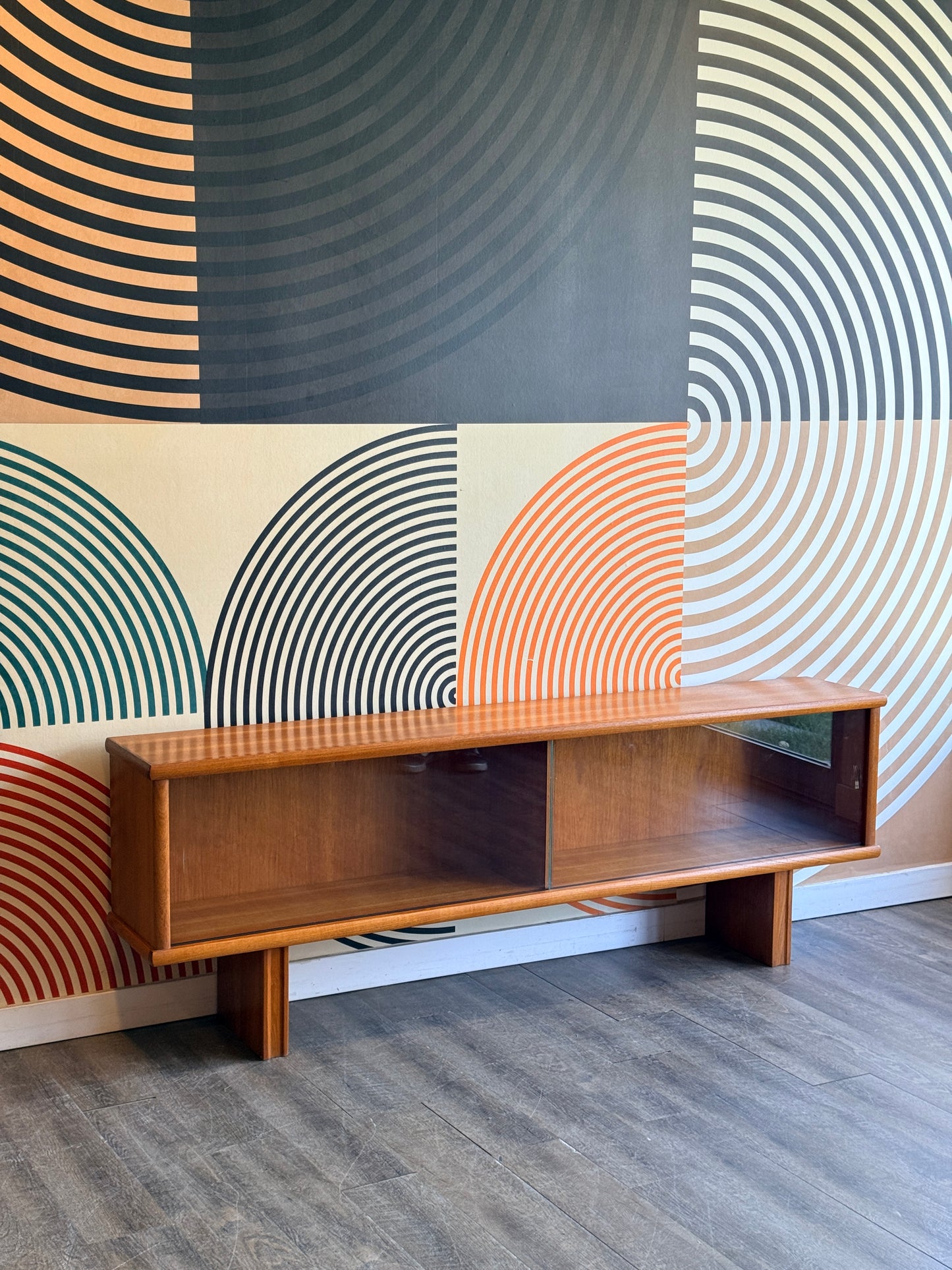 Vintage Teak Console Cabinet