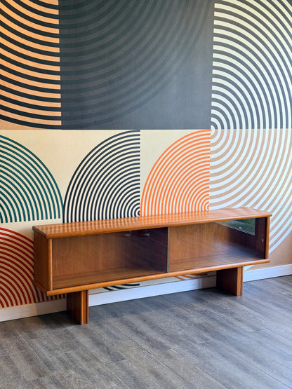 Vintage Teak Console Cabinet