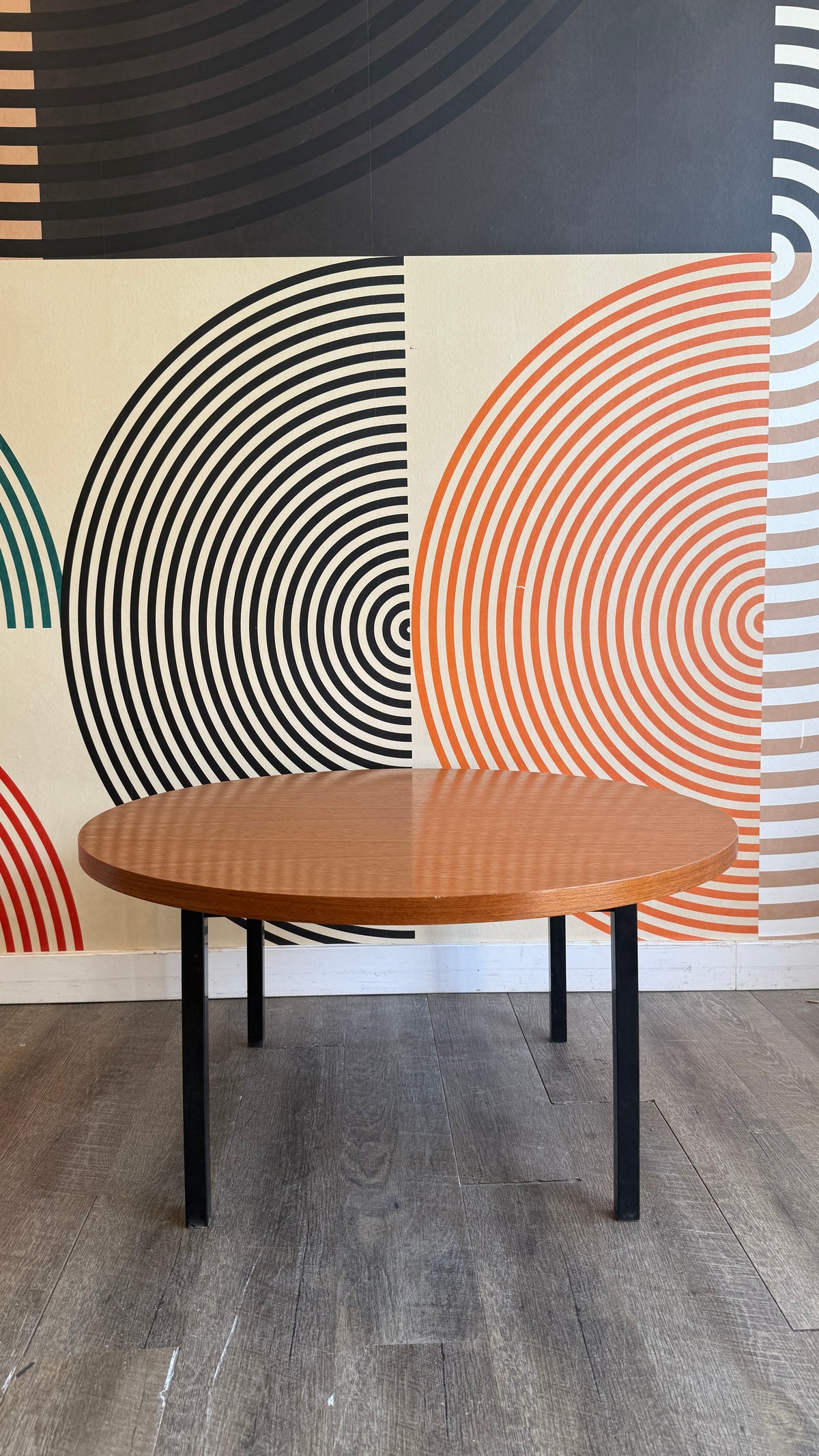 Vintage Round Teak Coffee Table