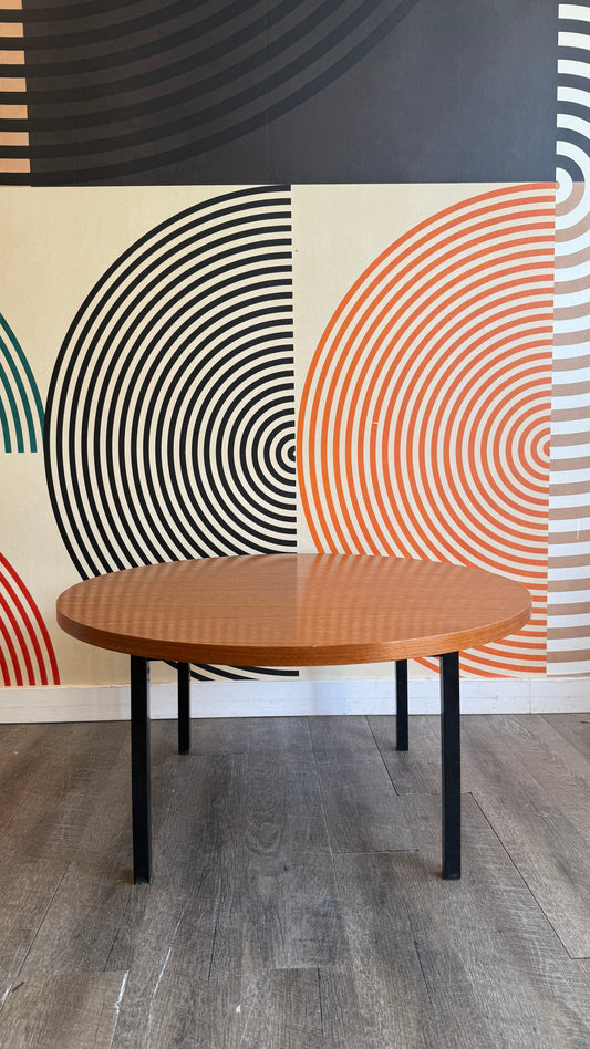 Vintage Round Teak Coffee Table