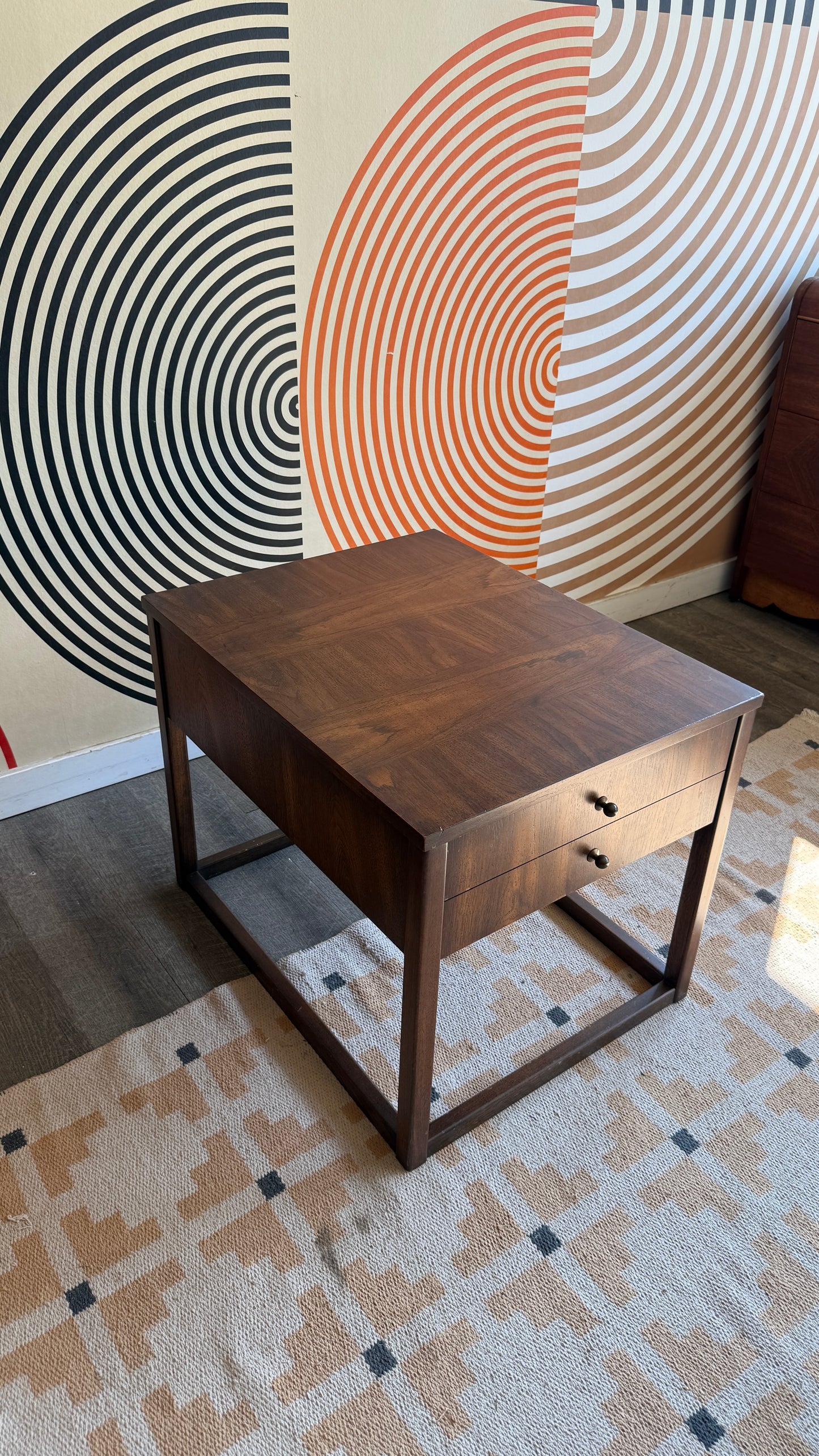 Vintage Kaufman Walnut Side Table