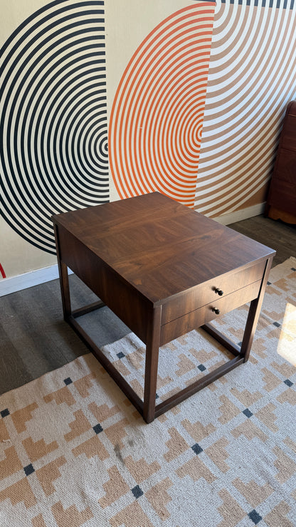 Vintage Kaufman Walnut Side Table