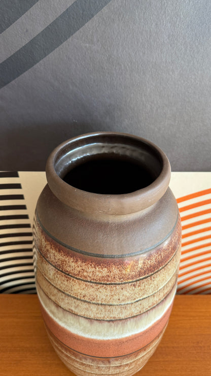Vintage West German Pottery Large Floor Vase