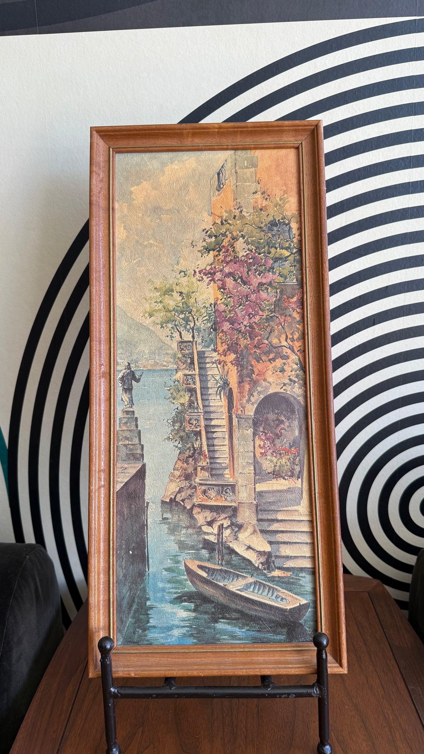 Vintage Italian Canal Scene Prints (Pair)