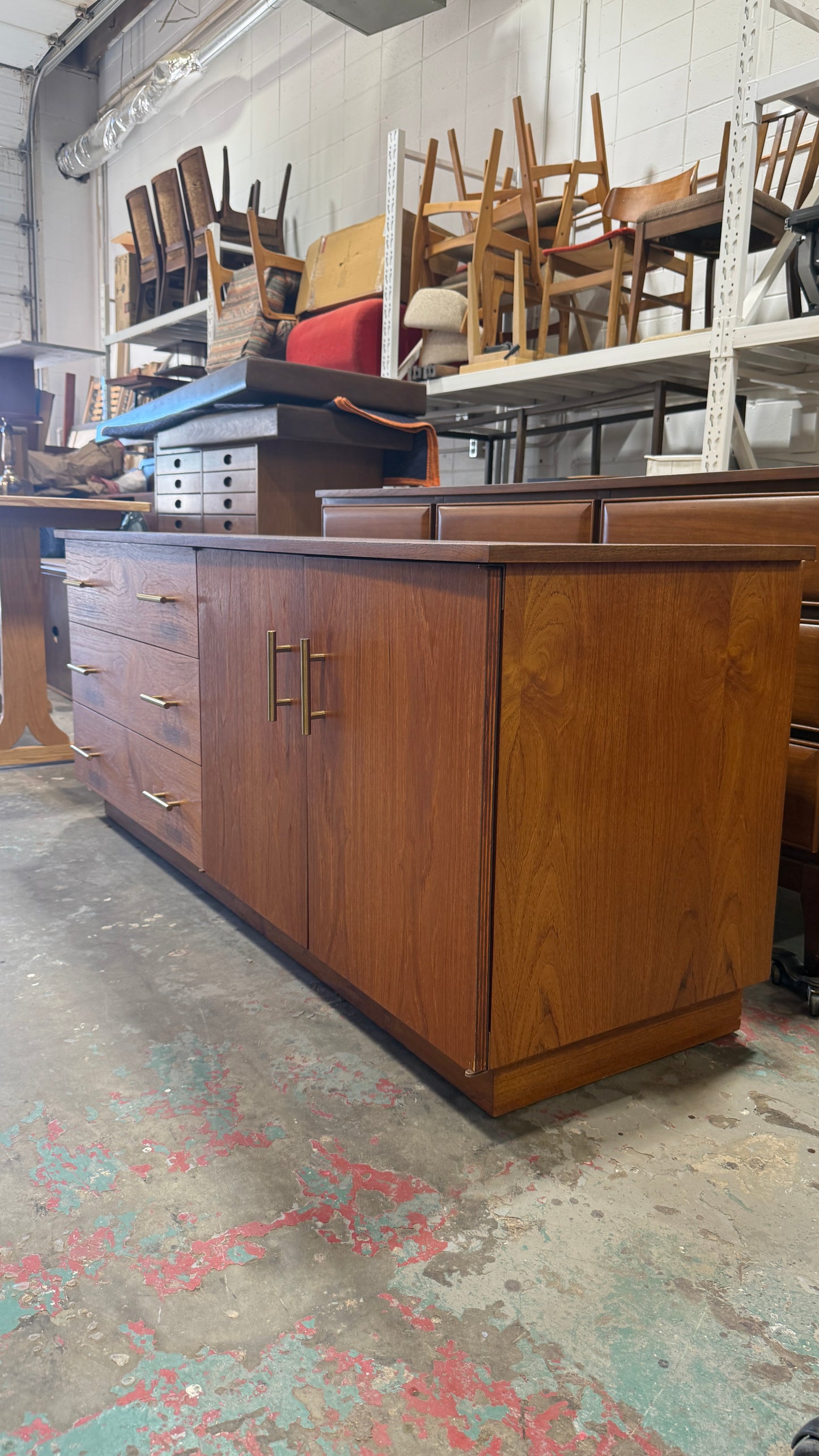 Vintage Teak Credenza