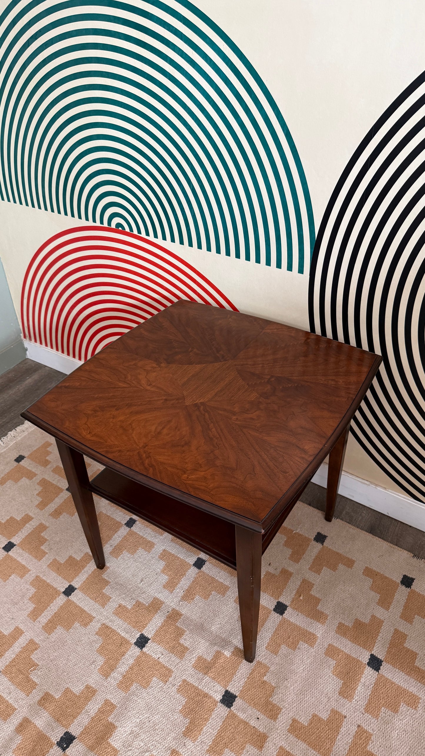 Vintage Walnut Side Table