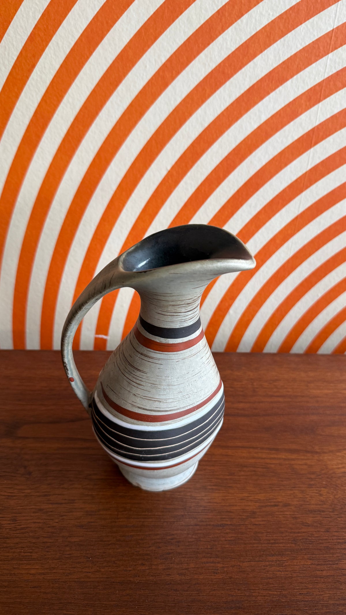 Vintage West German Pottery Pitcher,398/18