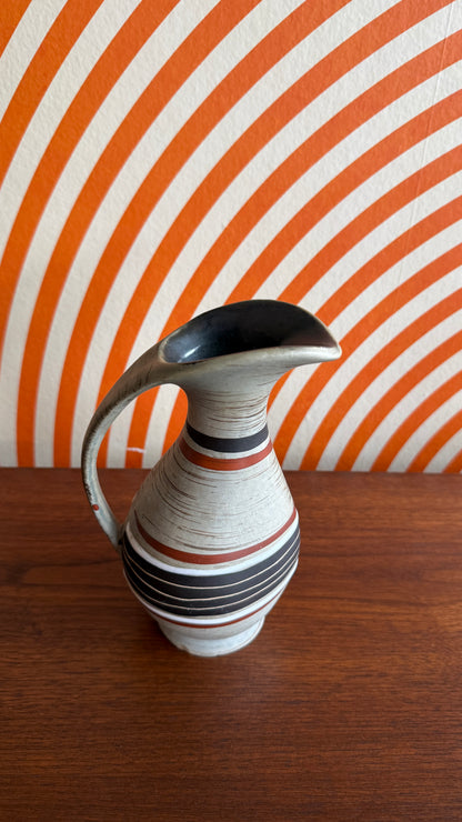 Vintage West German Pottery Pitcher,398/18