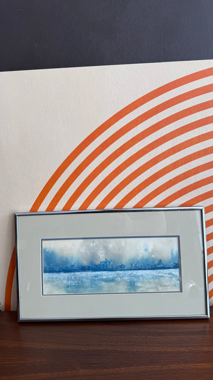 Framed Landscape Watercolour – Signed Grange (1992)