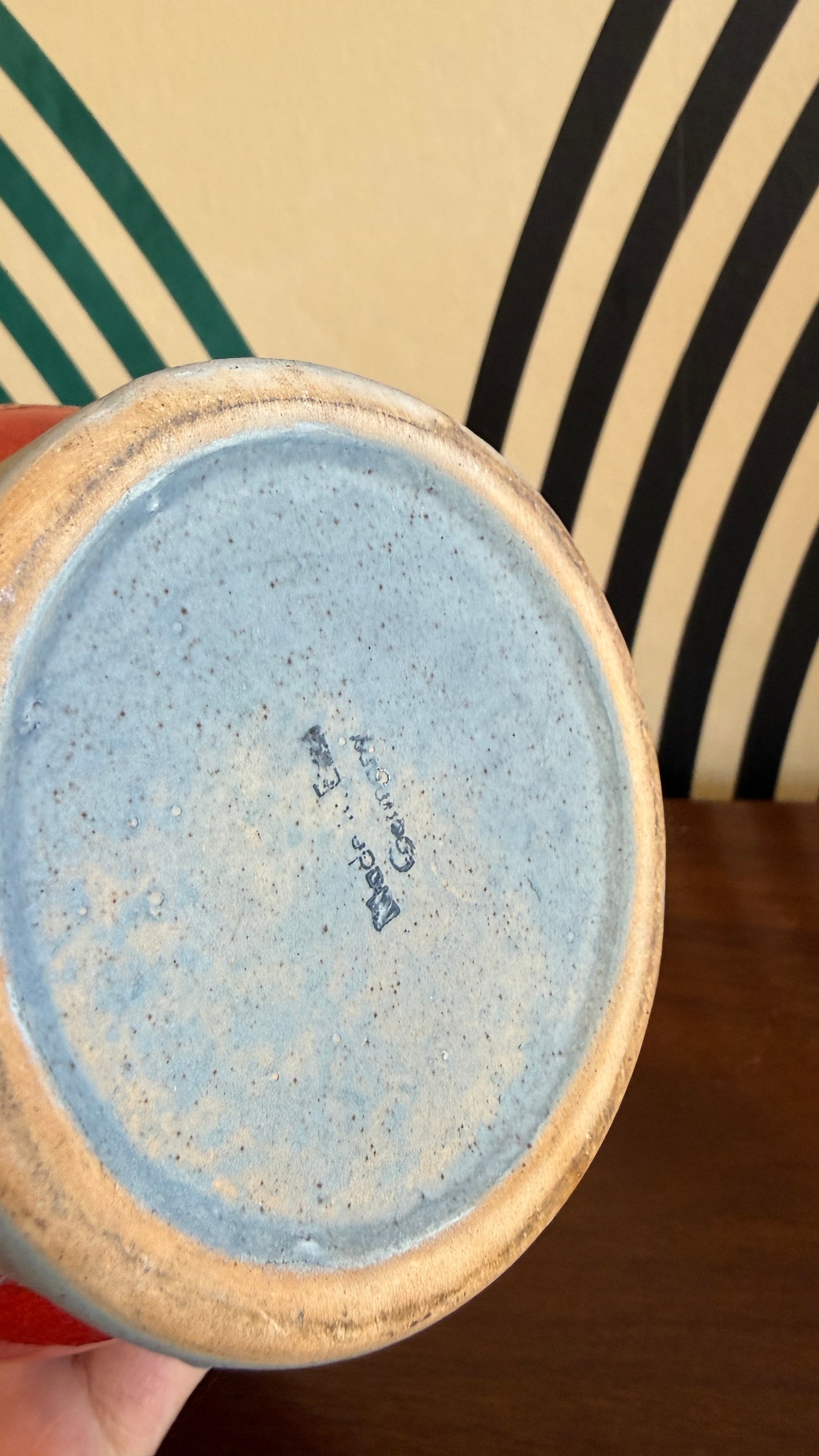 West German Pottery Fat Lava Pitcher