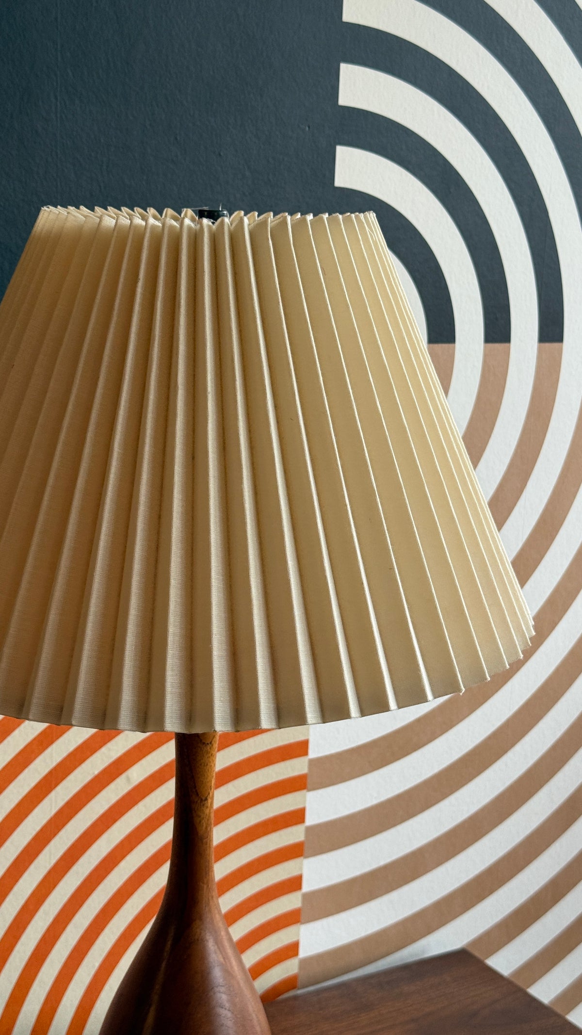 Vintage Teak Table Lamp