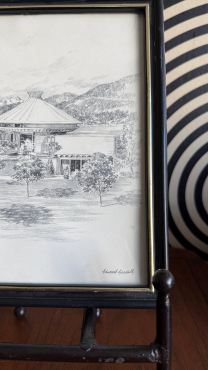 H.R. MacMillan Planetarium Vancouver BC Architectural Print (Signed Edward Goodall)