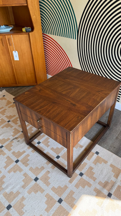 Vintage Kaufman Walnut Side Table