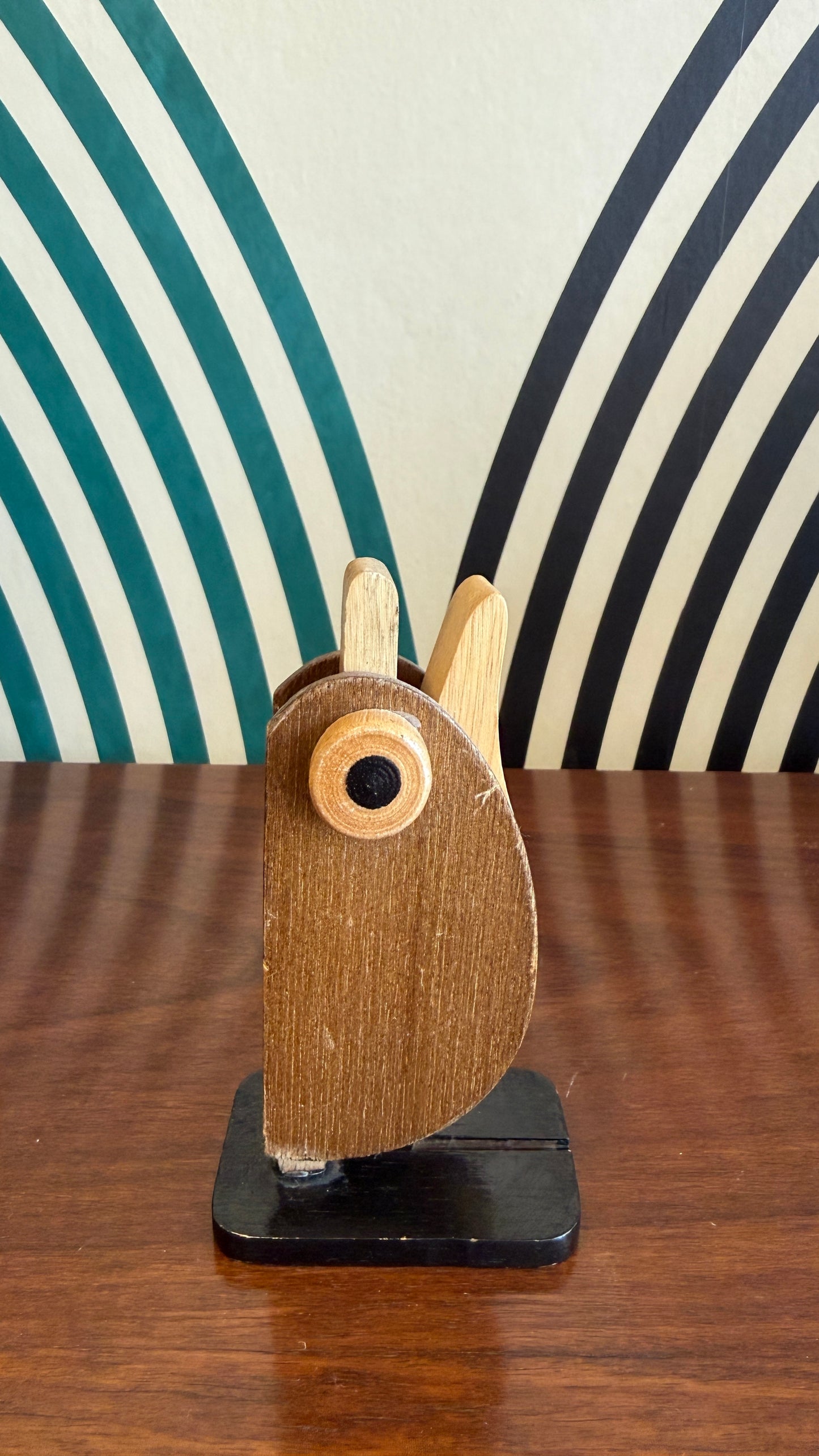 Vintage Wooden Bird Figurine