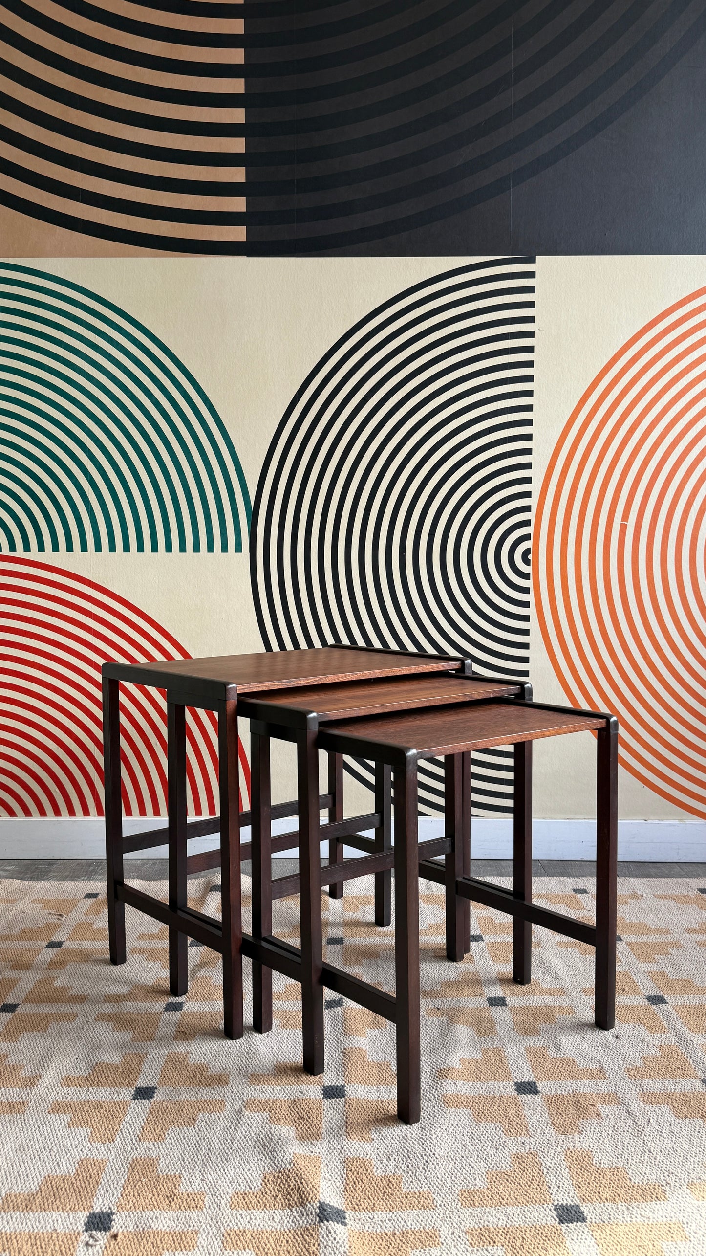 Midcentury Modern Rosewood Nesting Tables