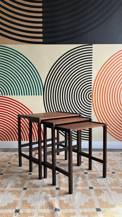 Midcentury Modern Rosewood Nesting Tables