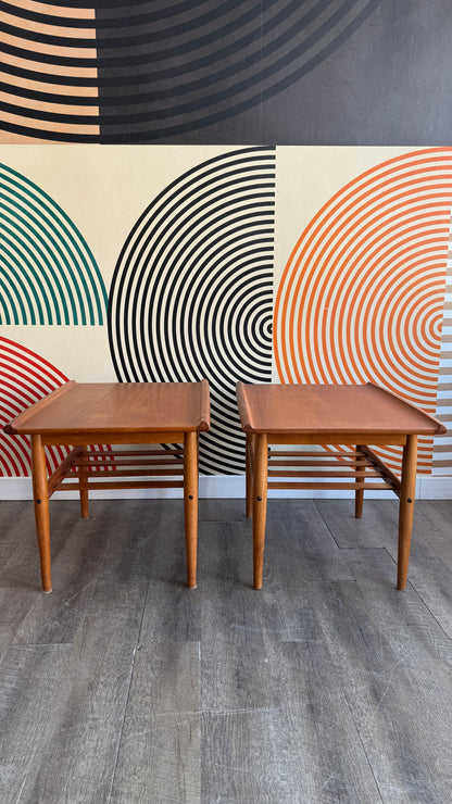 Pair of Vintage Teak Side Tables