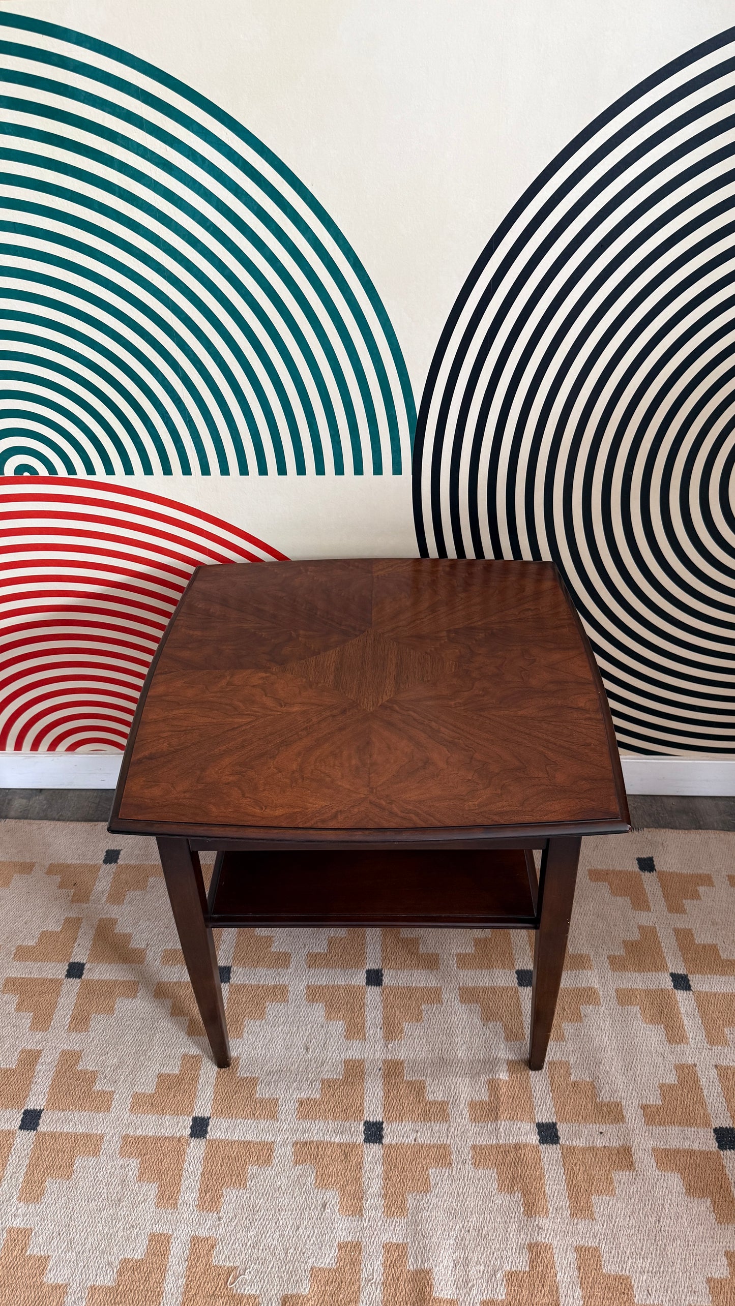 Vintage Walnut Side Table