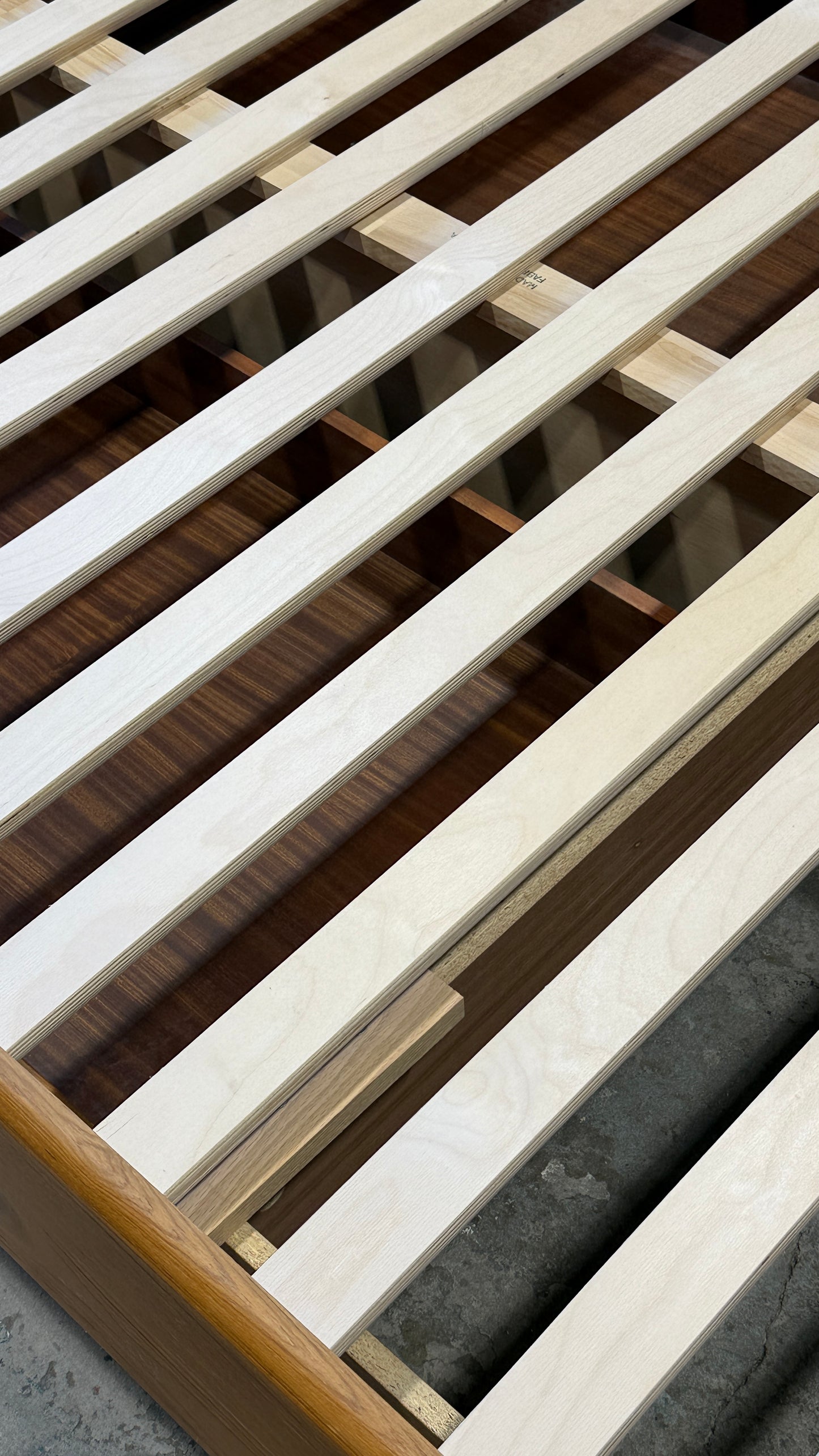 Vintage Canadian Teak Queen Storage Bed