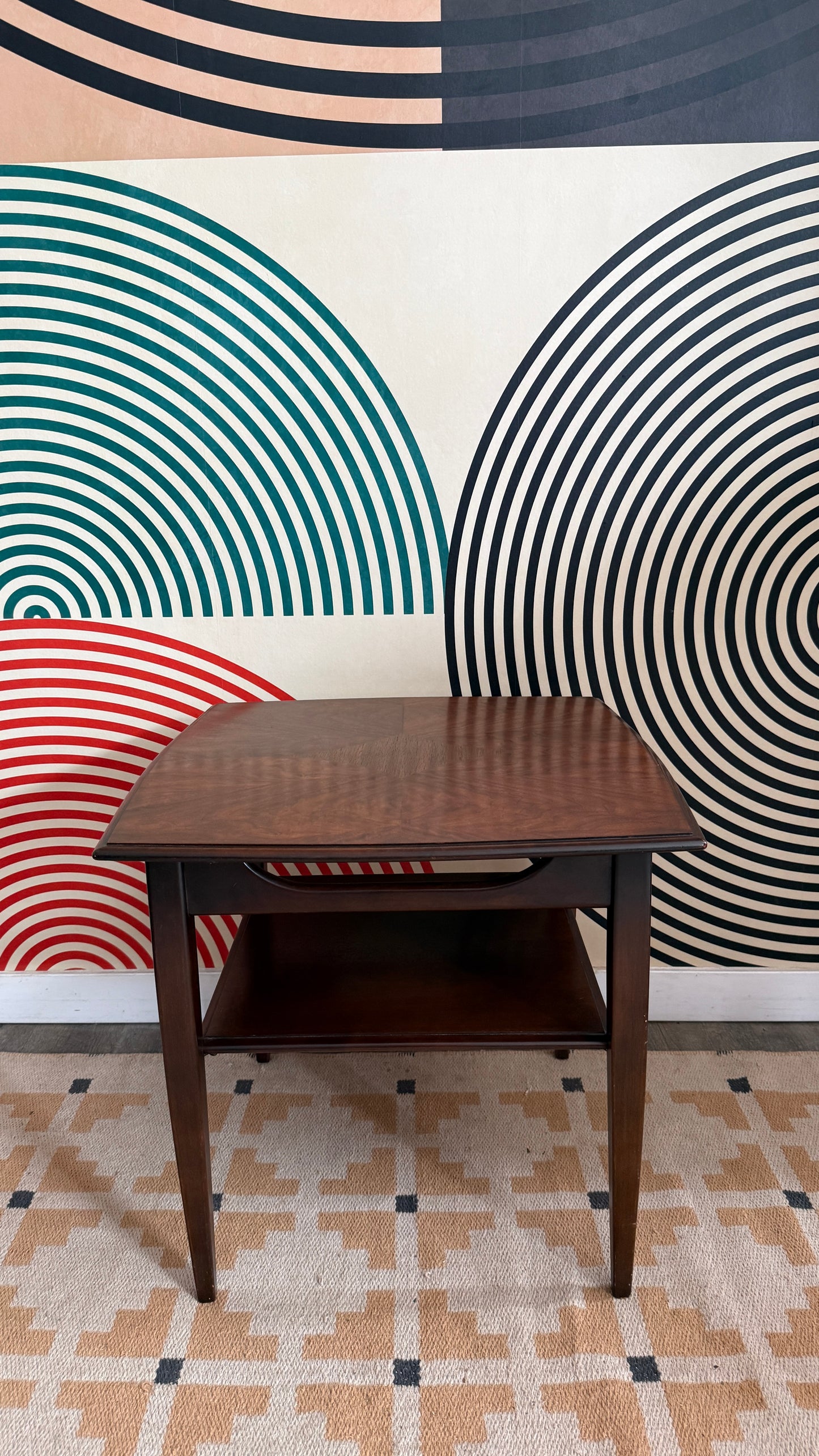 Vintage Walnut Side Table