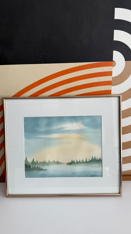 Framed Landscape Signed Artwork