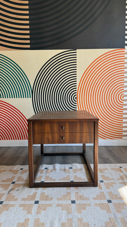 Vintage Kaufman Walnut Side Table