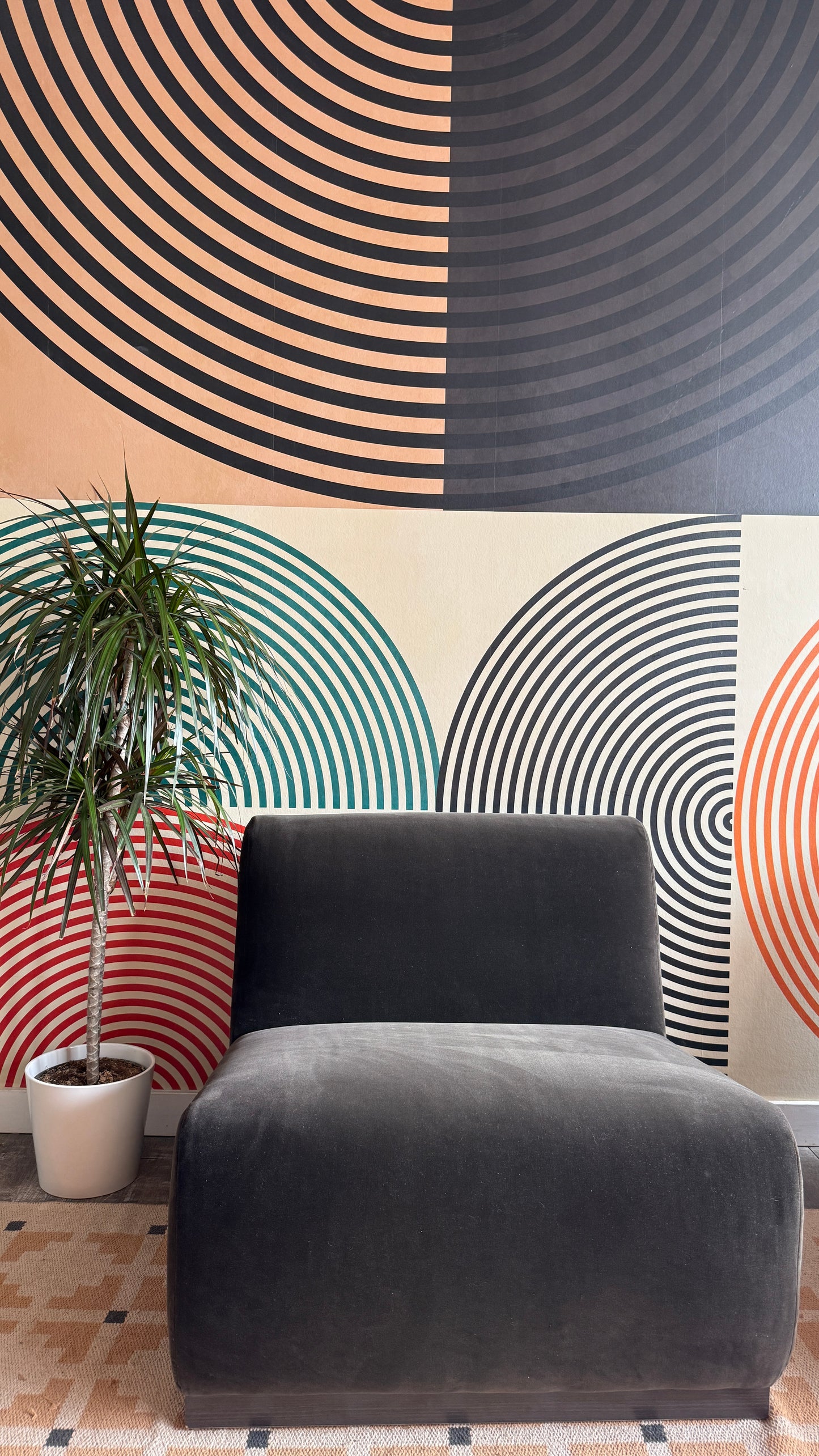 Sculptural 1970s Lounge Chair