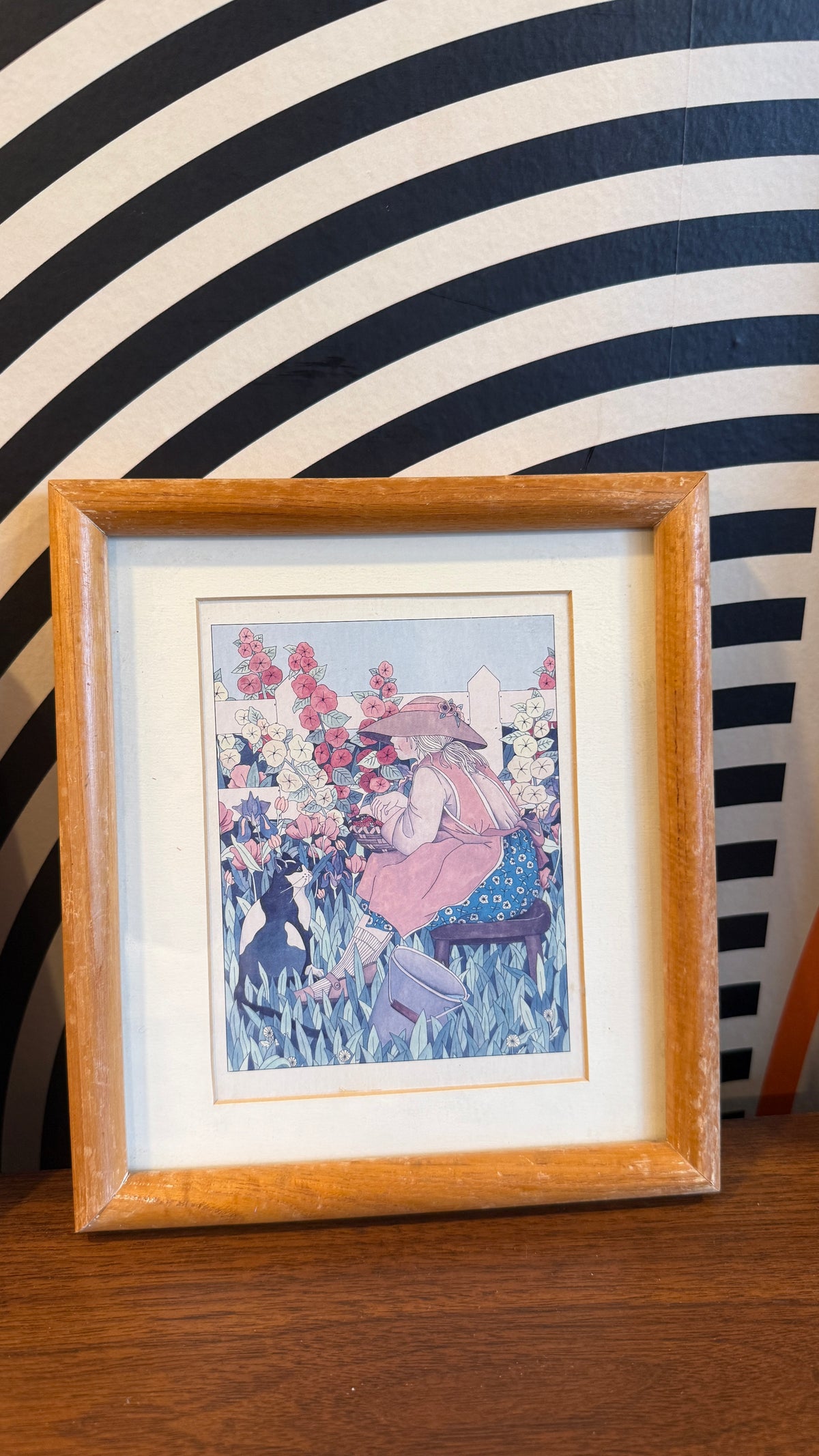 Vintage Framed Garden Prints — Set of 2