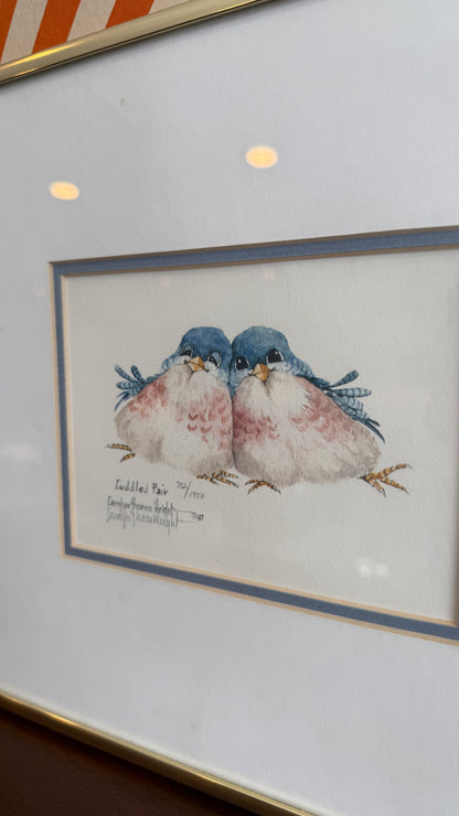 “Cuddled Pair” – Limited Edition Bird Print