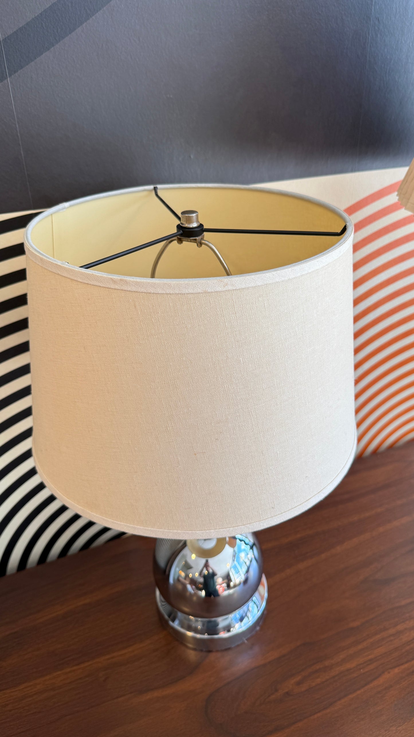 Vintage Chrome Table Lamp