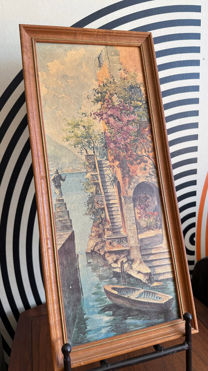 Vintage Italian Canal Scene Prints (Pair)
