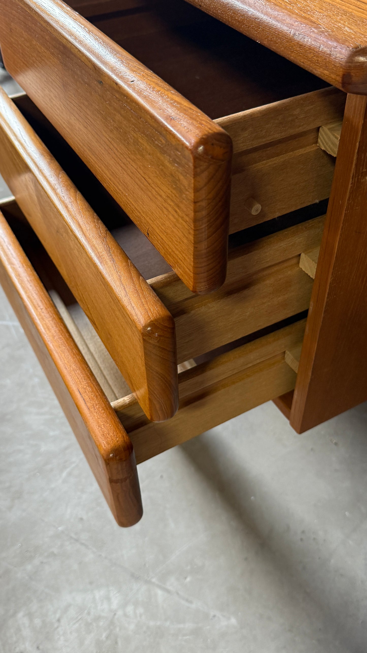 Vintage Teak Executive Desk