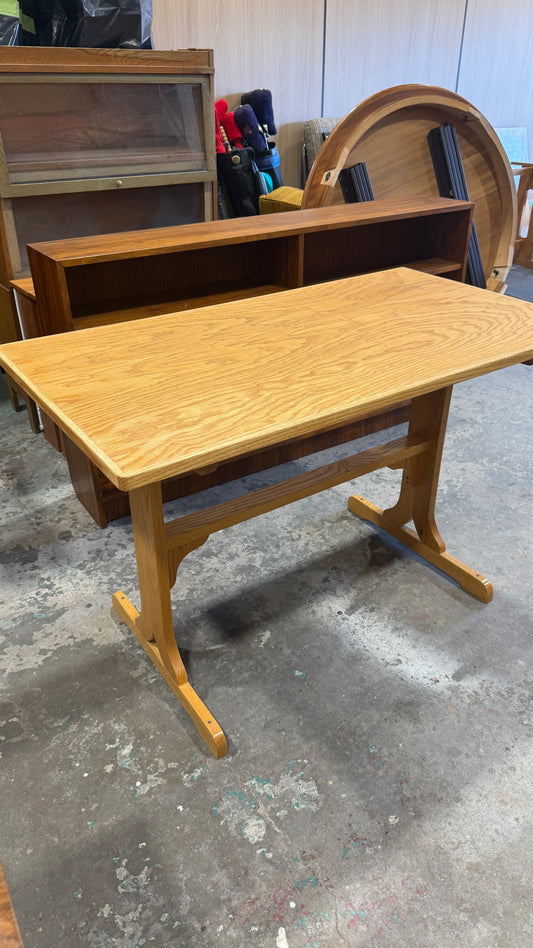 Vintage Wood Trestle Table