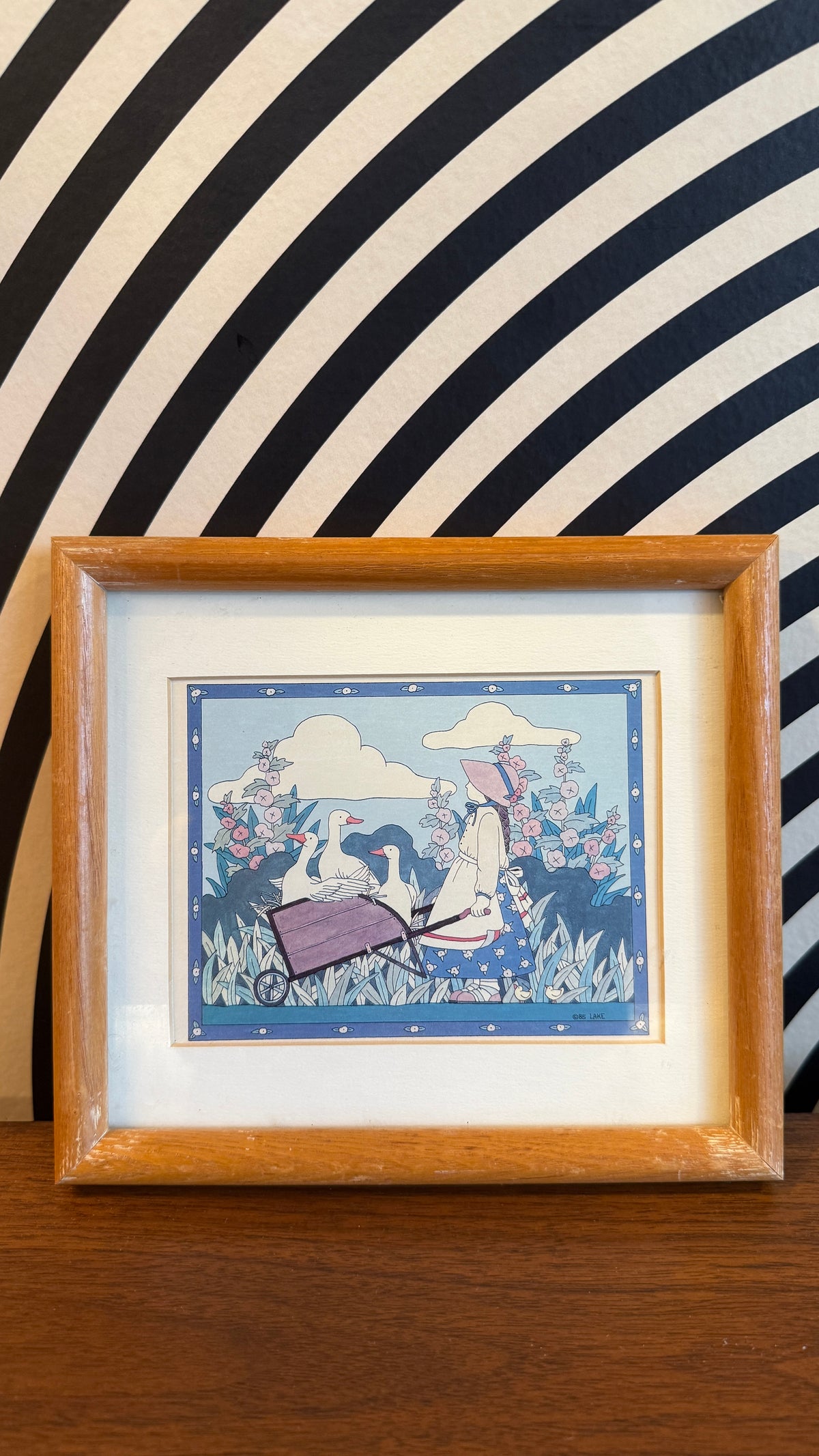 Vintage Framed Garden Prints — Set of 2