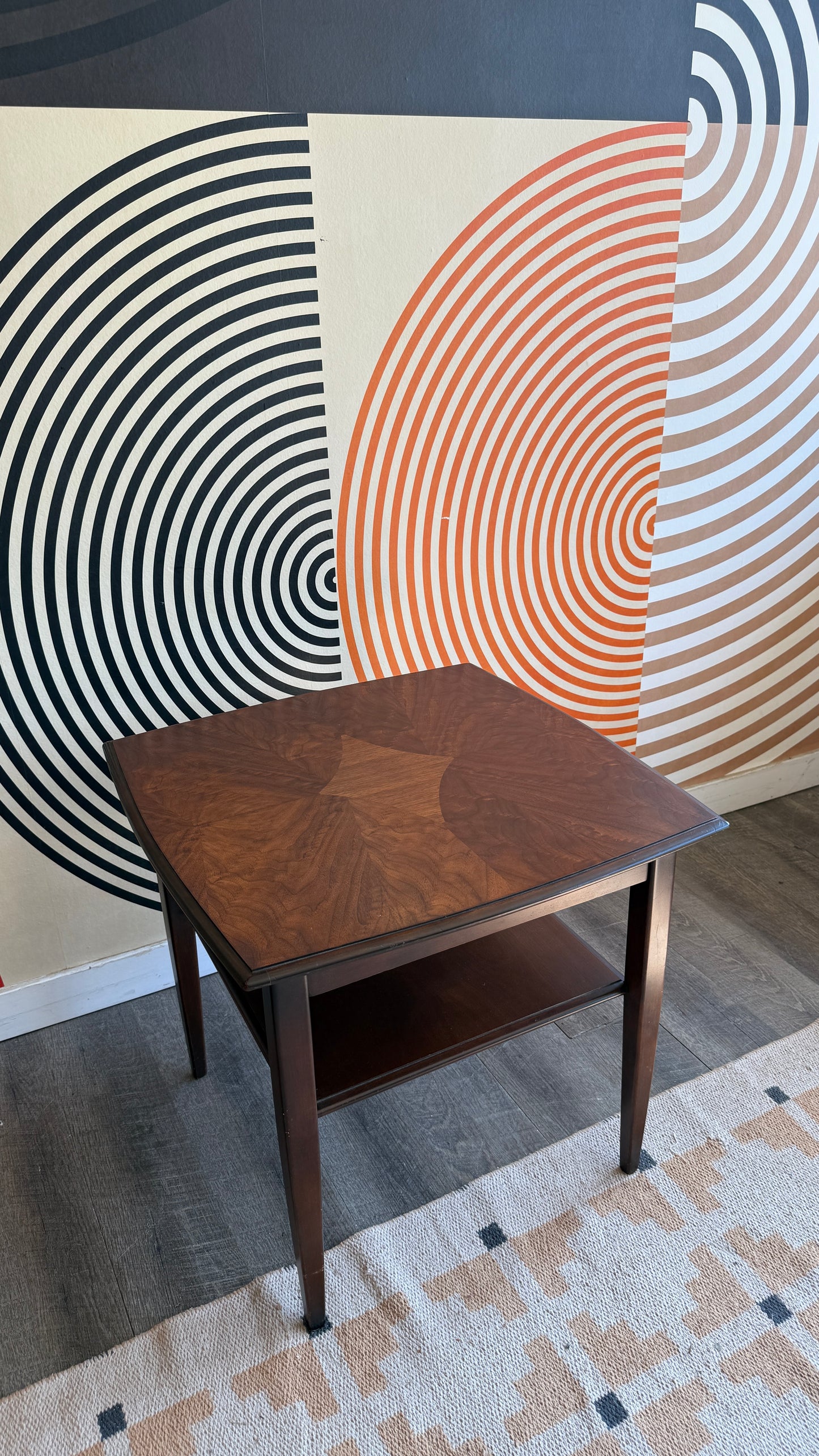 Vintage Walnut Side Table