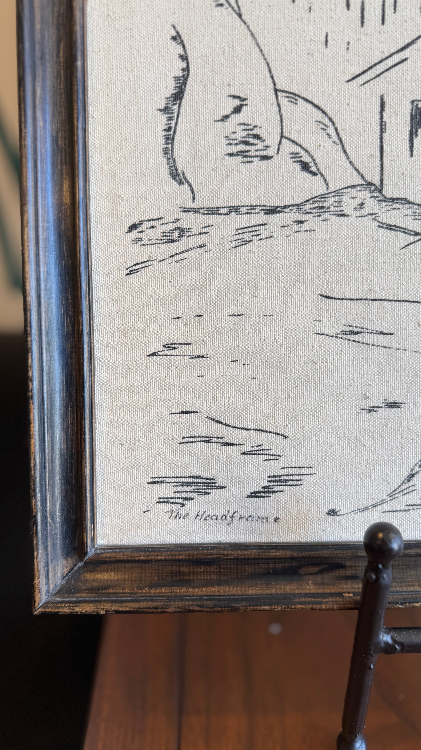 Framed Drawing – “The Headframe” Timmins, Ontario