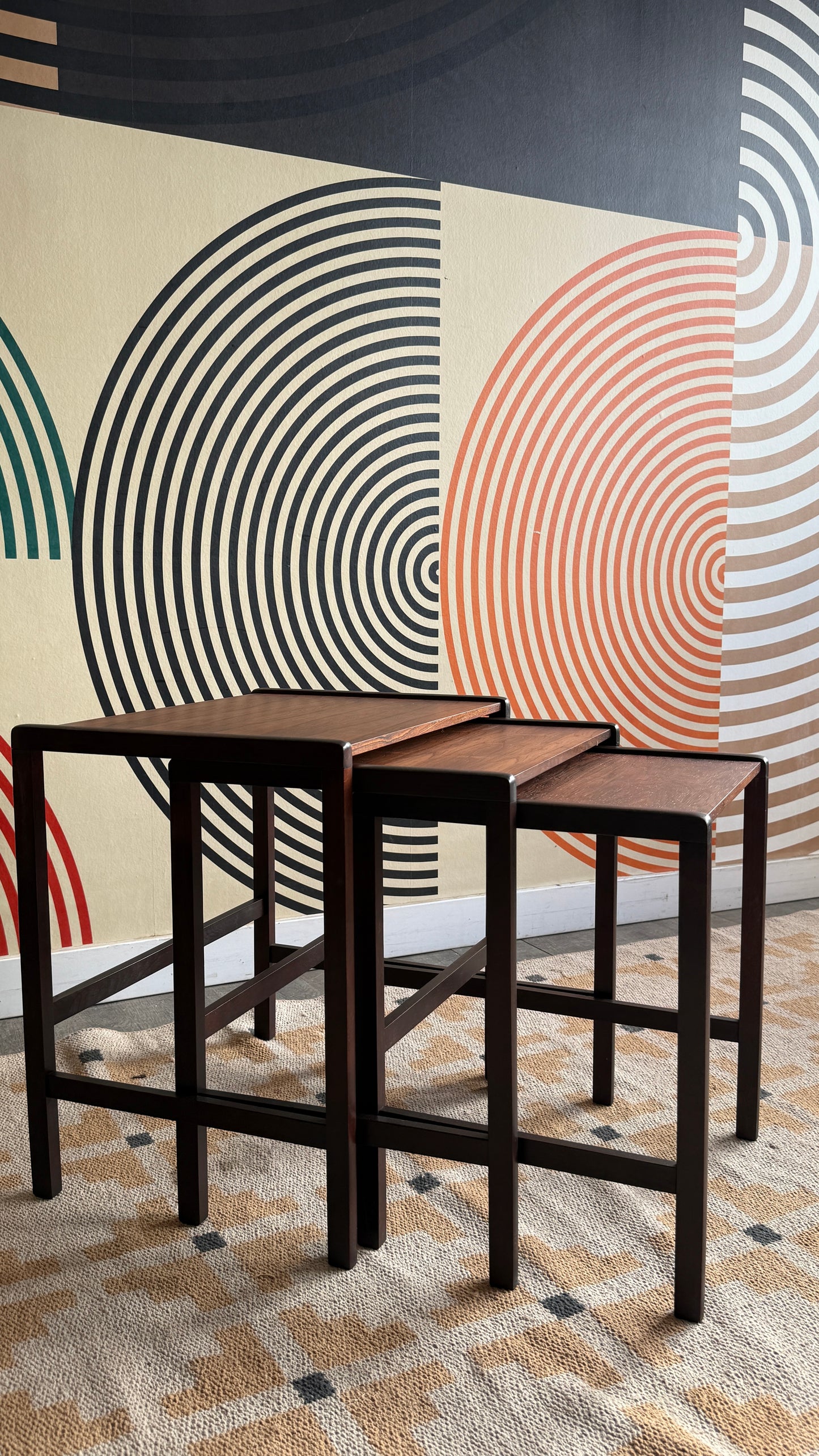 Midcentury Modern Rosewood Nesting Tables