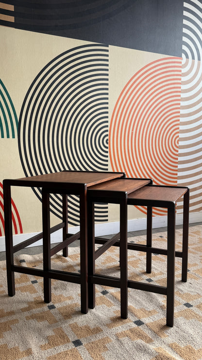 Midcentury Modern Rosewood Nesting Tables