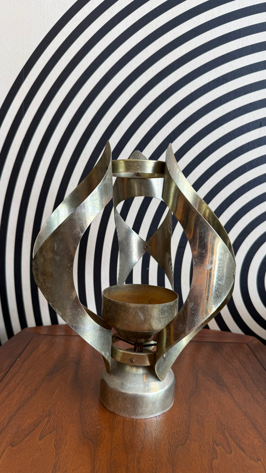 MCM Mascot Brass Hanging Candle Holder (Chain Missing)