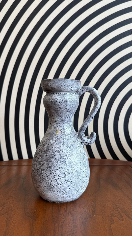 West German Pottery Fat Lava Pitcher Vase
