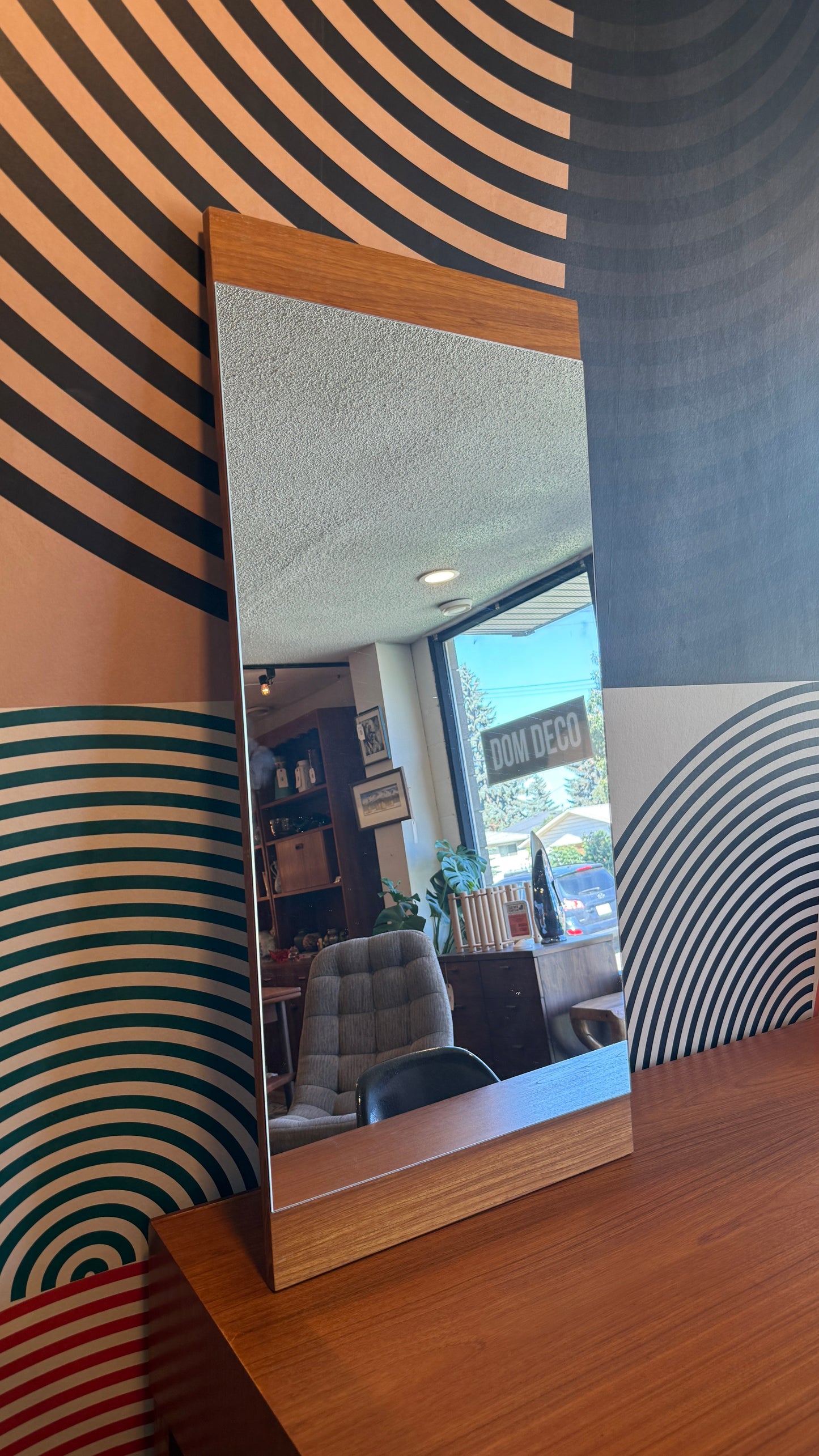 Vintage Teak Mirror