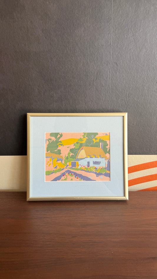 Cottage Landscape — Framed Original Artwork