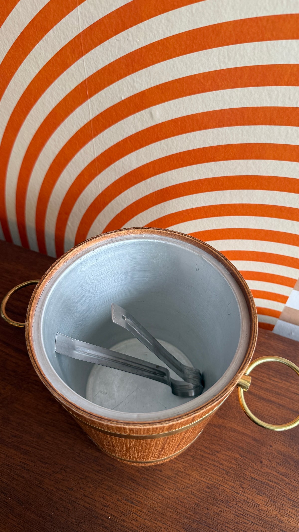 Vintage Teak Ice Bucket