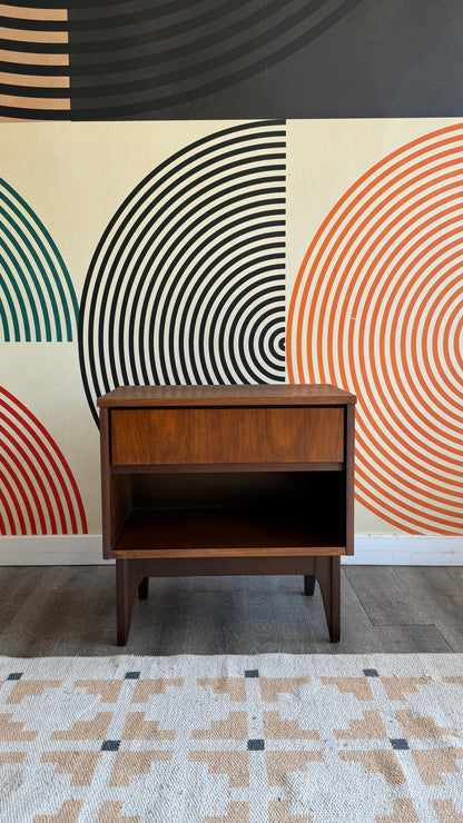 Vintage Walnut Side Table by Vic Art