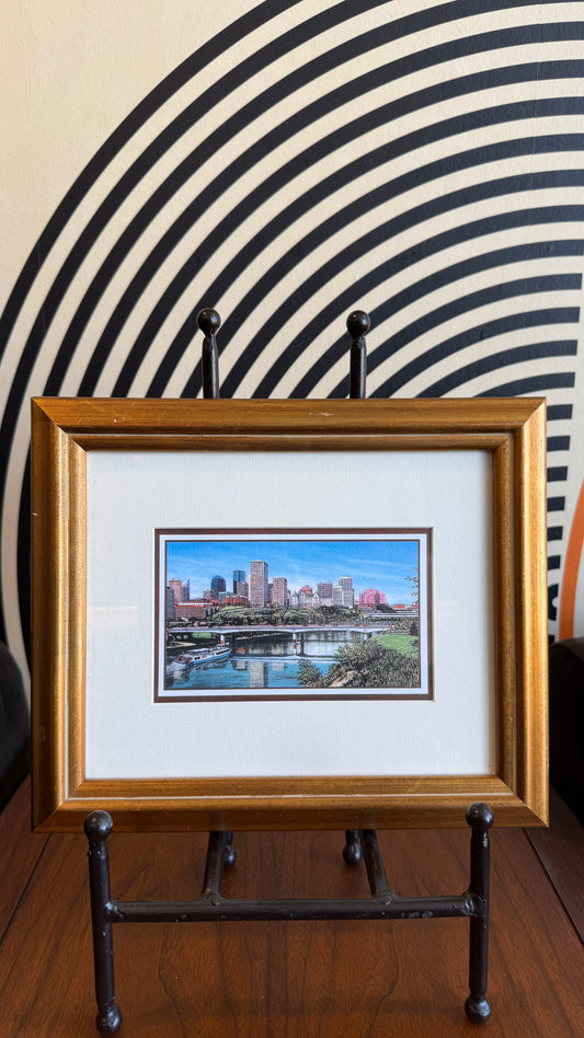 Loren Chabot Framed Cityscape Print – Edmonton Skyline