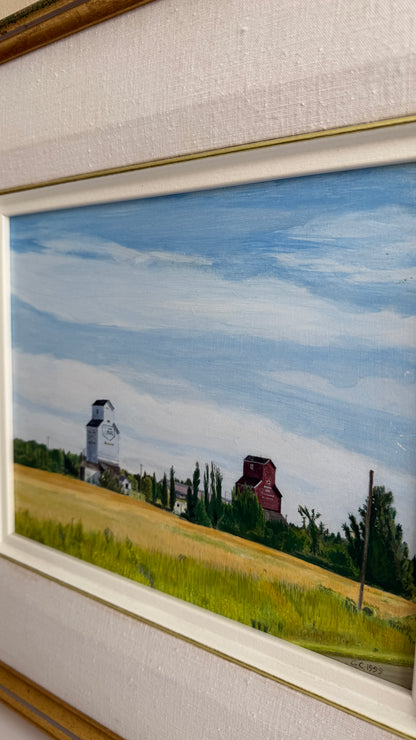 Signed Farm Landscape Painting (1998)