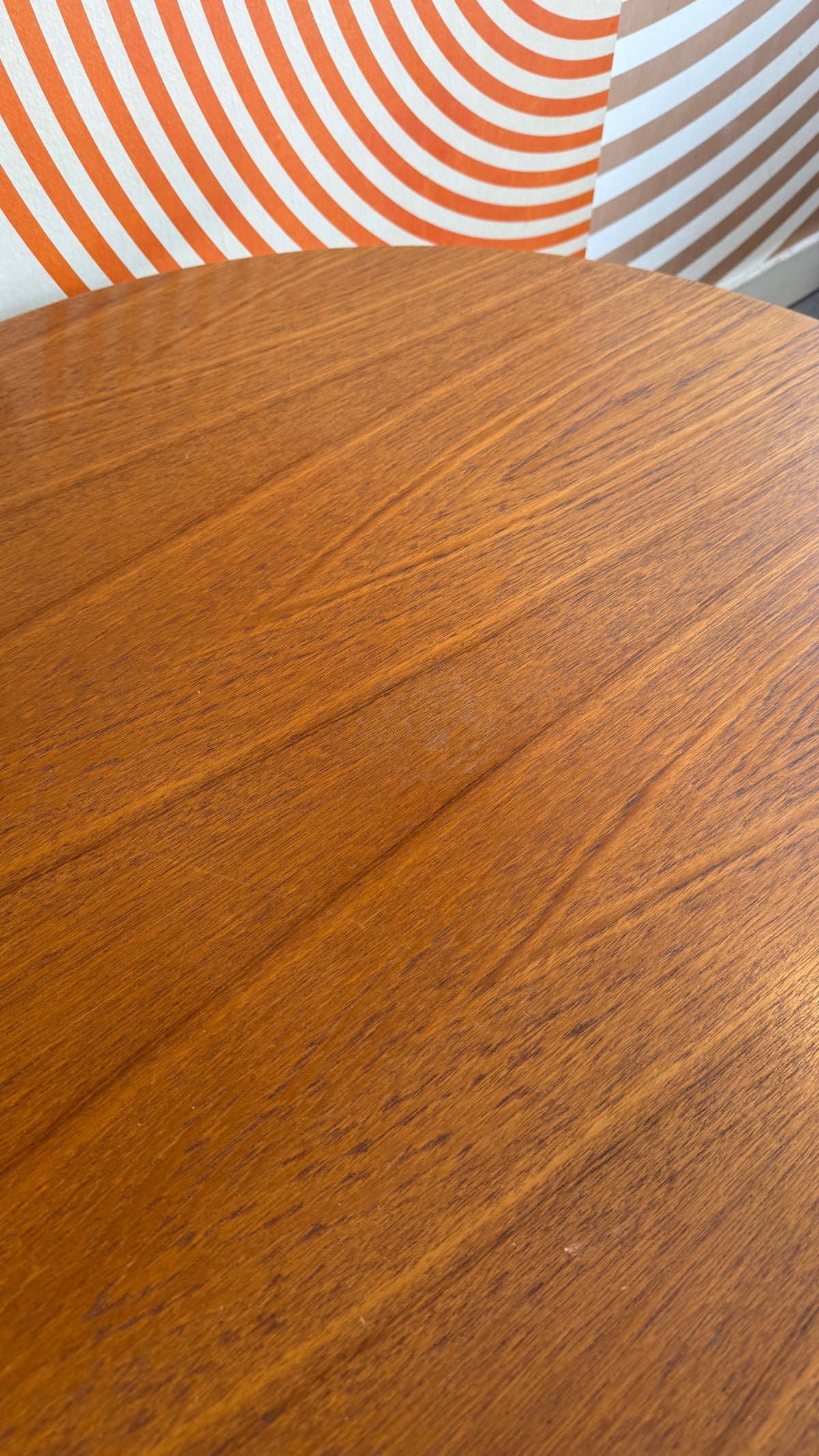 Vintage Round Teak Coffee Table